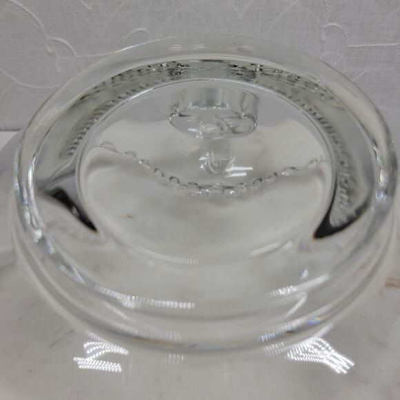 Vintage Imperial Candlewick Hobnail Heart Bowl 9" Clear Glass Handle Bread Candy - Picture 8 of 16